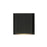 Kuzco Mavis 4" Exterior Wall Sconce, Black/Frosted Glass Diffuser