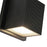 Kuzco Mavis 4" Exterior Wall Sconce, Black/Frosted Glass Diffuser