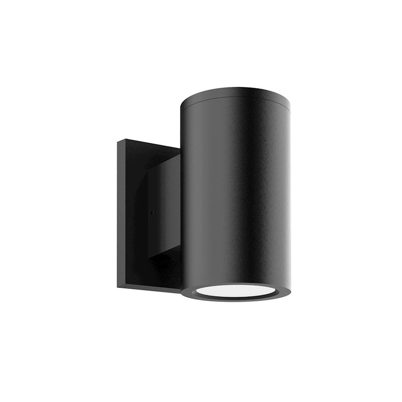 Kuzco Griffith 6in 1-Light LED Exterior Wall Sconce | Textured Black Aluminum and Clear Glass | Entryway & Covered Patio | Model EW44206-BK-UNV