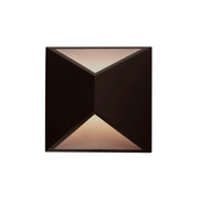 Kuzco Indio 7in 1-Light LED Exterior Wall Sconce | Minimalist Bronze Aluminum and Acrylic Diffuser | Covered Patio & Entryway | Model EW60307-BZ