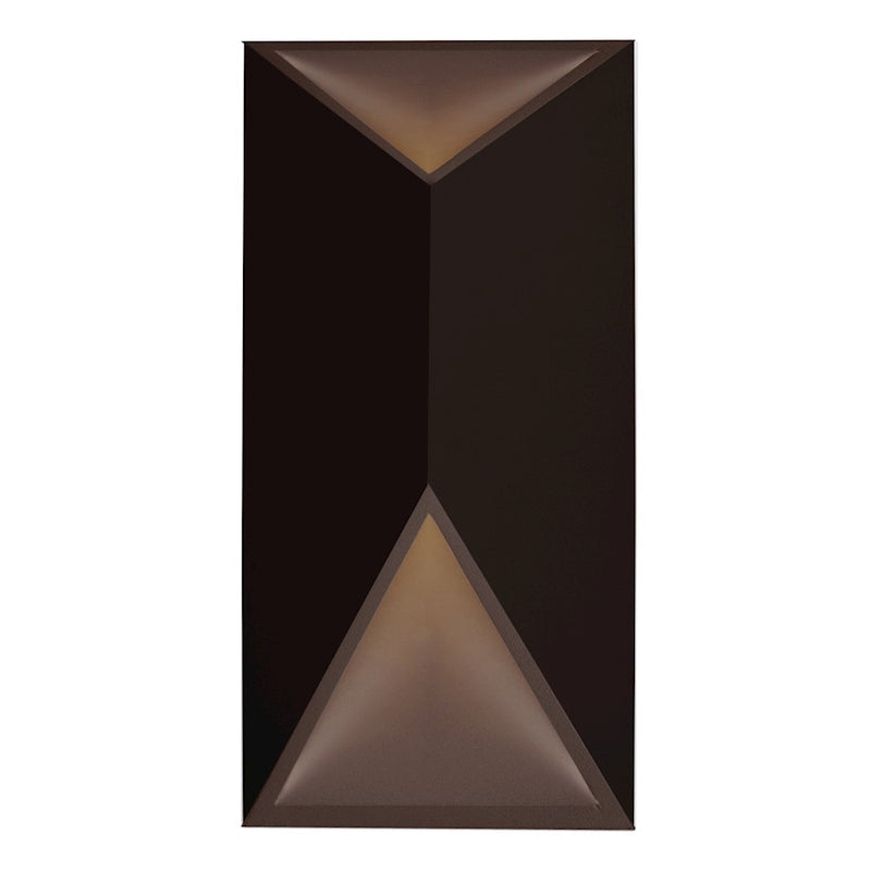 Kuzco Indio 12in 1-Light LED Exterior Wall Sconce | Modern Bronze Aluminum and Acrylic Diffuser | Covered Patio & Entryway | Model EW60312-BZ