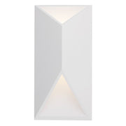Kuzco Indio 12in LED Exterior Wall Sconce | White Aluminum and Acrylic Diffuser | Outdoor Covered Patio & Entryway | 800lm 3000K | Model EW60312-WH