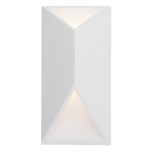 Kuzco Indio 12in LED Exterior Wall Sconce | White Aluminum and Acrylic Diffuser | Outdoor Covered Patio & Entryway | 800lm 3000K | Model EW60312-WH