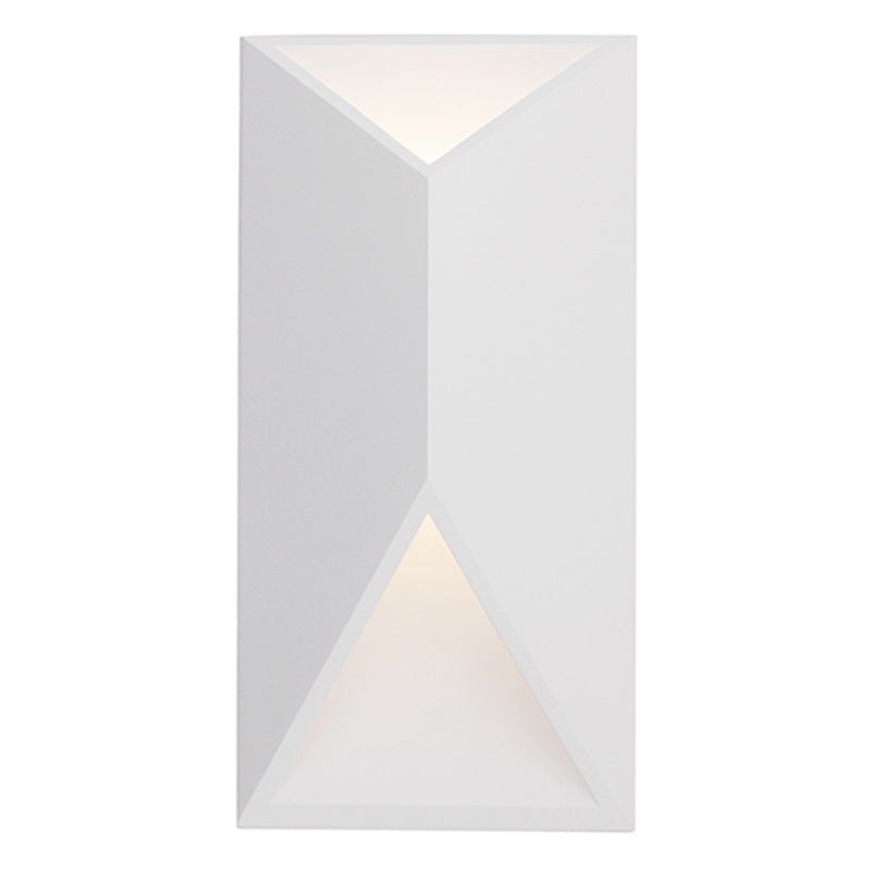 Kuzco Indio 12in LED Exterior Wall Sconce | White Aluminum and Acrylic Diffuser | Outdoor Covered Patio & Entryway | 800lm 3000K | Model EW60312-WH