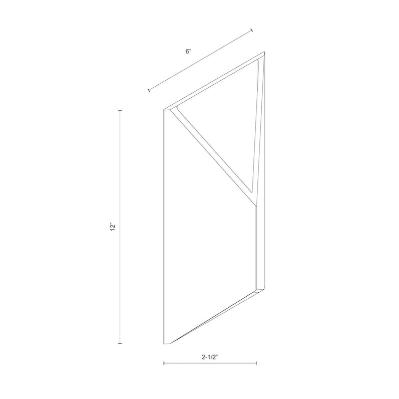 Kuzco Indio 12in LED Exterior Wall Sconce | White Aluminum and Acrylic Diffuser | Outdoor Covered Patio & Entryway | 800lm 3000K | Model EW60312-WH