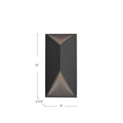 Kuzco Indio 12in LED Exterior Wall Sconce | White Aluminum and Acrylic Diffuser | Outdoor Covered Patio & Entryway | 800lm 3000K | Model EW60312-WH