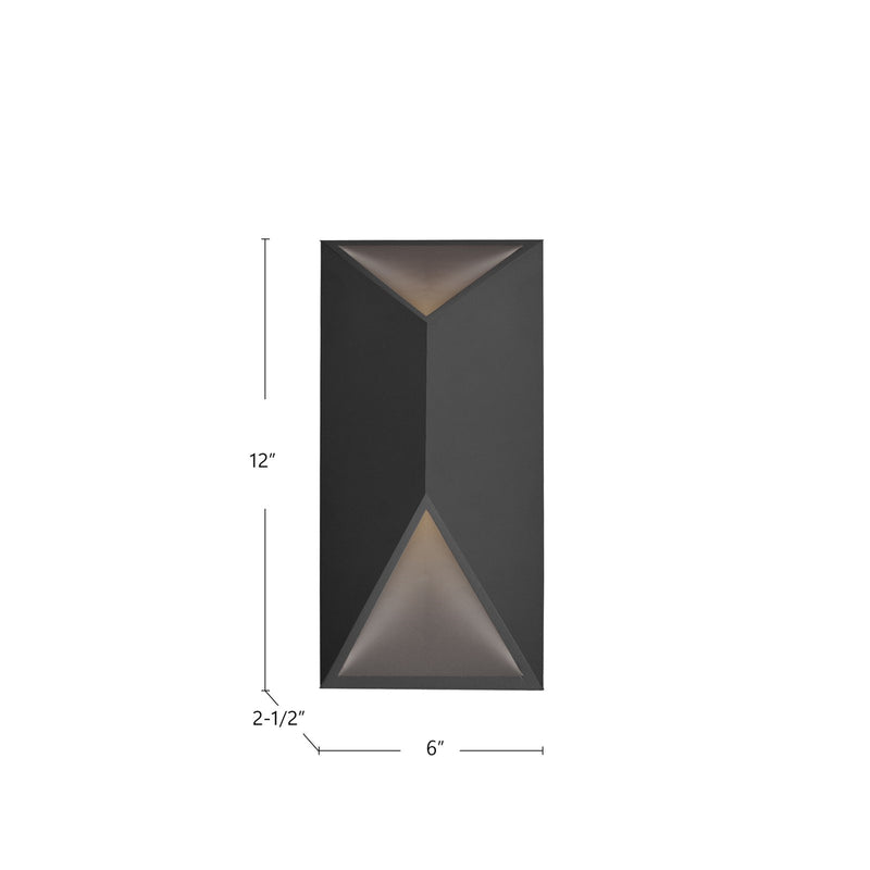 Kuzco Indio 12in LED Exterior Wall Sconce | White Aluminum and Acrylic Diffuser | Outdoor Covered Patio & Entryway | 800lm 3000K | Model EW60312-WH
