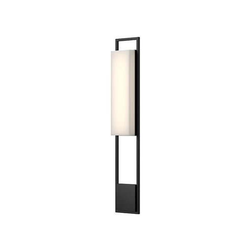 Kuzco Aspen 33in 1-Light Outdoor Sconce | Modern Black Aluminum and Clear Exterior White Interior Glass | Entryway & Patio | Model EW72533-BK