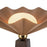Kuzco Furrow 65" Red Floor Lamp, Peach