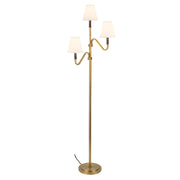 Kuzco Sloan 68" Gold Floor Lamp, Brushed Gold/White Linen - FL445368BGWL