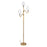Kuzco Sloan 68" Gold Floor Lamp, Brushed Gold/White Linen