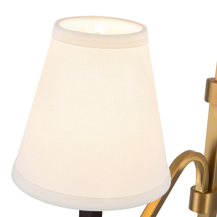 Kuzco Sloan 68" Gold Floor Lamp, Brushed Gold/White Linen