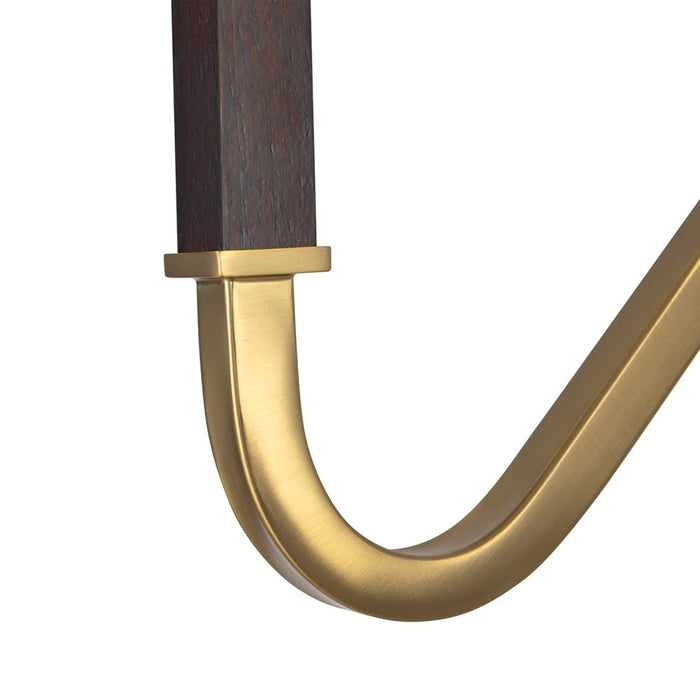 Kuzco Sloan 68" Gold Floor Lamp, Brushed Gold/White Linen