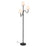 Kuzco Sloan 68" Black Floor Lamp, Matte Black/White Linen