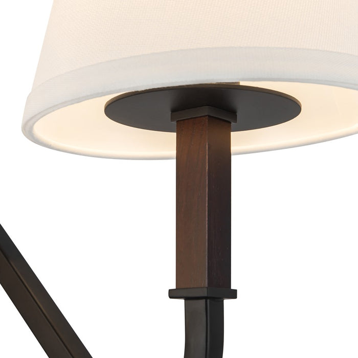Kuzco Sloan 68" Black Floor Lamp, Matte Black/White Linen