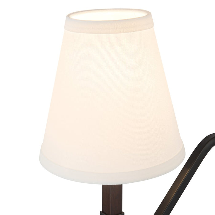Kuzco Sloan 68" Black Floor Lamp, Matte Black/White Linen