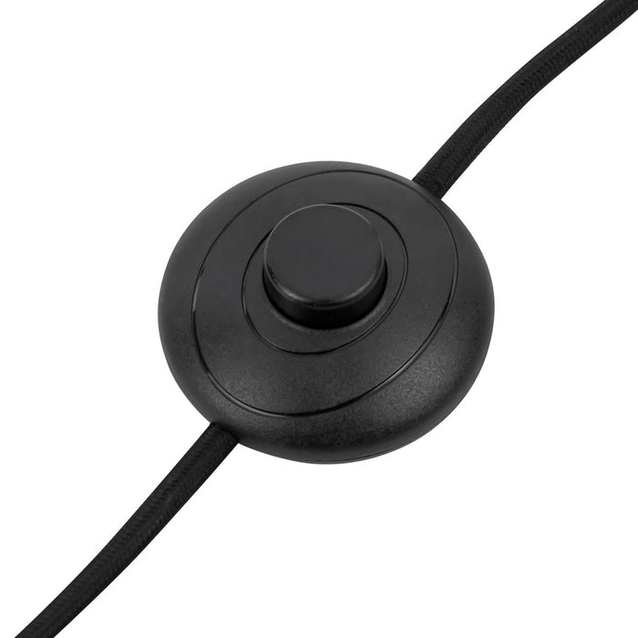 Kuzco Sloan 68" Black Floor Lamp, Matte Black/White Linen