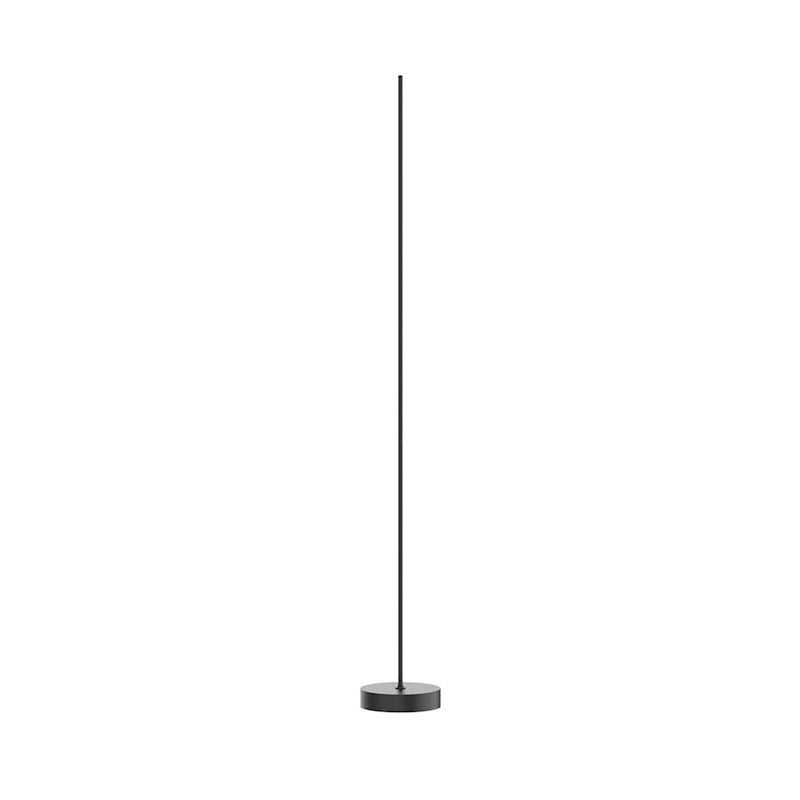 Kuzco Reeds 10in LED Floor Lamp | Minimalist Black Metal | Living Room & Bedroom Reading Light | 70.12 in H, 1015 Lumens, 3000K | Model FL46748-BK