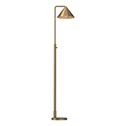 Kuzco Alora Mood Remy 58in Floor Lamp | Modern Brushed Gold Steel | Living Room & Bedroom Reading Light | 1-Light 60W Dimmable | Model FL485058BG