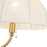 Kuzco Crosby 68" Socket Floor Lamp, Brushed Gold/Spandex Shade