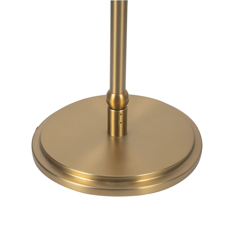 Kuzco Crosby 68" Socket Floor Lamp, Brushed Gold/Spandex Shade