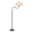 Kuzco Crosby 68" Socket Floor Lamp, Matte Black/Spandex Shade