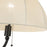 Kuzco Crosby 68" Socket Floor Lamp, Matte Black/Spandex Shade