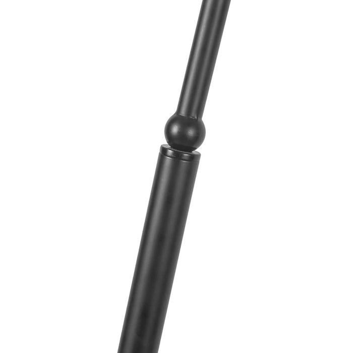 Kuzco Crosby 68" Socket Floor Lamp, Matte Black/Spandex Shade