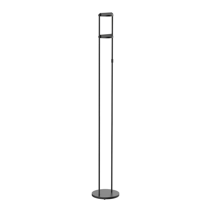 Kuzco Novel 68in LED Floor Lamp | Minimalist Black and Acrylic Light Guide | Living Room & Office Reading Light | 1270lm 3000K | Model FL72268-BK