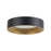 Kuzco Nix 5" Black Dimmable LED Flush Mount, Black/Gold