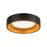 Kuzco Nix 5" Black Dimmable LED Flush Mount, Black/Gold