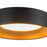 Kuzco Nix 5" Black Dimmable LED Flush Mount, Black/Gold
