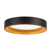 Kuzco Nix 7" Blk Dim LED Flush Mount, Blk/Gold - FM0702607BKGD