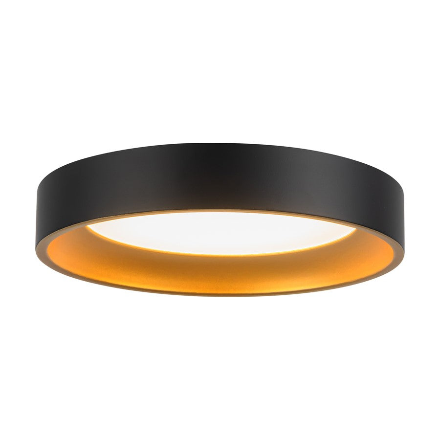 Kuzco Nix 7" Blk Dim LED Flush Mount, Blk/Gold - FM0702607BKGD
