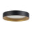 Kuzco Nix 7" Black Dimmable LED Flush Mount, Black/Gold