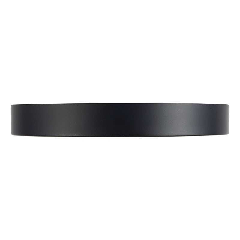 Kuzco Nix 9" Black Dimmable LED Flush Mount, Black/Gold