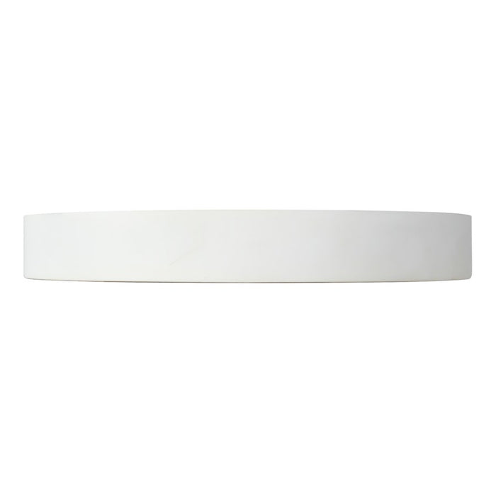 Kuzco Nix 9" Wht Dimmable LED Flush Mount, White/Gold