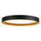 Kuzco Nix 12" Blk Dim LED Flush Mount, Blk/Gold - FM0702612BKGD