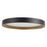 Kuzco Nix 12" Black Dimmable LED Flush Mount, Black/Gold