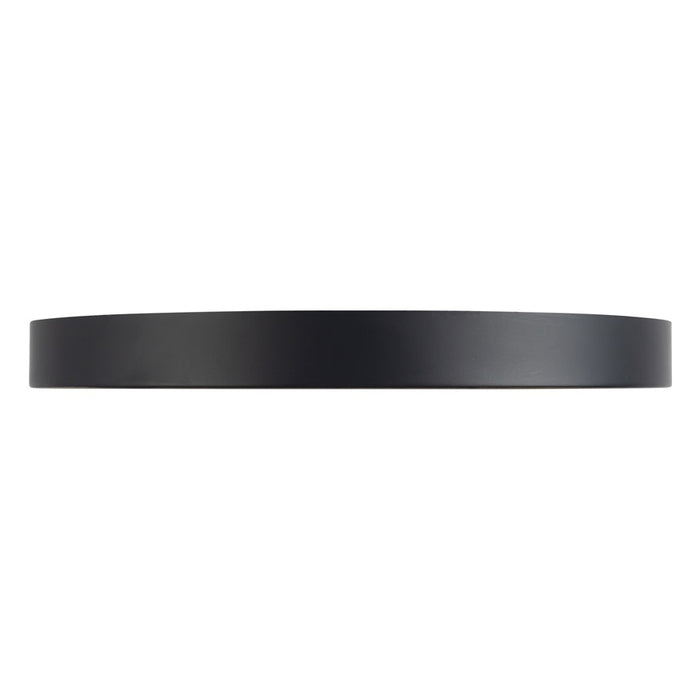 Kuzco Nix 12" Black Dimmable LED Flush Mount, Black/Gold