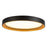 Kuzco Nix 12" Black Dimmable LED Flush Mount, Black/Gold