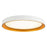 Kuzco Nix 12" Wht Dimmable LED Flush Mount, White/Gold