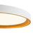 Kuzco Nix 12" Wht Dimmable LED Flush Mount, White/Gold