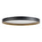 Kuzco Nix 15" Black Dimmable LED Flush Mount, Black/Gold