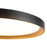Kuzco Nix 15" Black Dimmable LED Flush Mount, Black/Gold