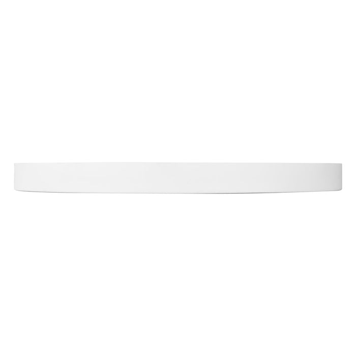 Kuzco Nix 15" Wht Dimmable LED Flush Mount, White/Gold