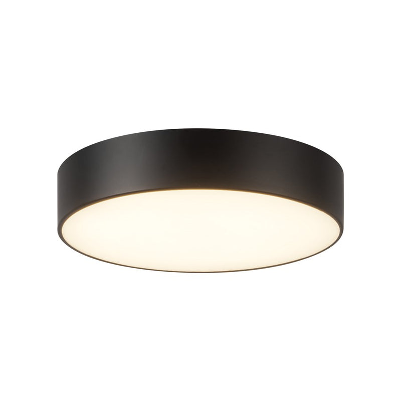 Kuzco Musa 6" Black Dimmable LED Flush Mount, Black