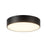 Kuzco Musa 6" Black Dimmable LED Flush Mount, Black