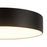 Kuzco Musa 6" Black Dimmable LED Flush Mount, Black