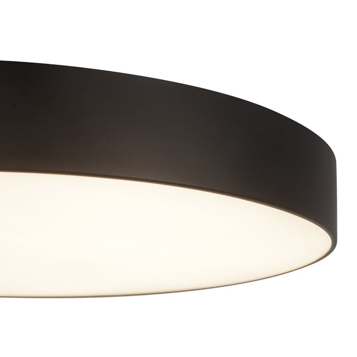 Kuzco Musa 11" Black Dimmable LED Flush Mount, Black